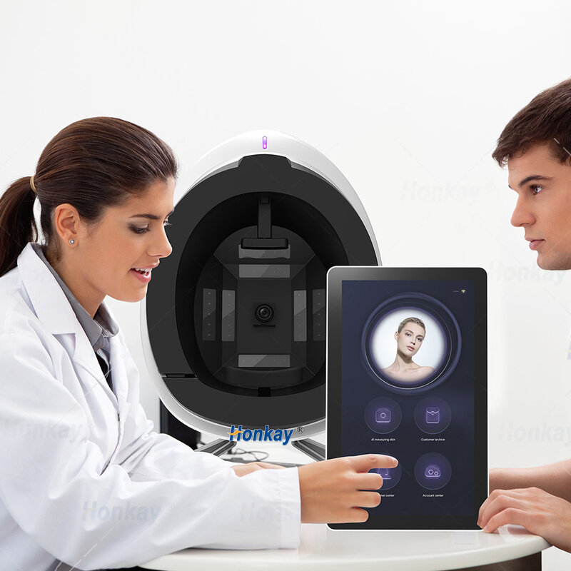 Gezichtshuid Analyzer Machine Magische Spiegel 3d Digitale Huidscanner Diagnosesysteem Professionele Gezichtshuid Analyze Machine