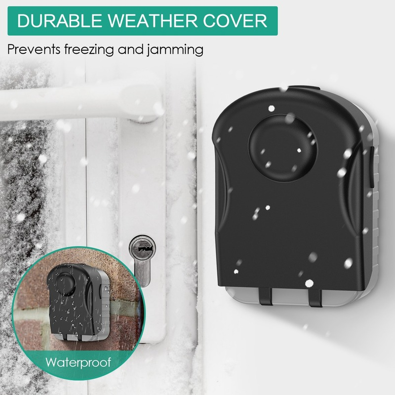 Weatherproof Key Armazenamento Lock Box, 4 Digit Combinação, Wall Mounted Bag, seguro para casa e exterior