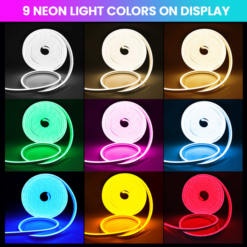 Flexibele Neon Licht DC12V 2835 Smd Led Strip Licht Hand Sweep/ Touch Sensor Schakelaar Dimbare Neon Sign Waterdichte Led lint Tape