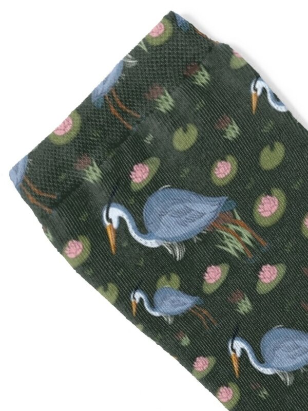 Great Blue Heron Art Chaussettes pour hommes, bas de sport en coton, chaussettes d'été pour dames, haute qualité