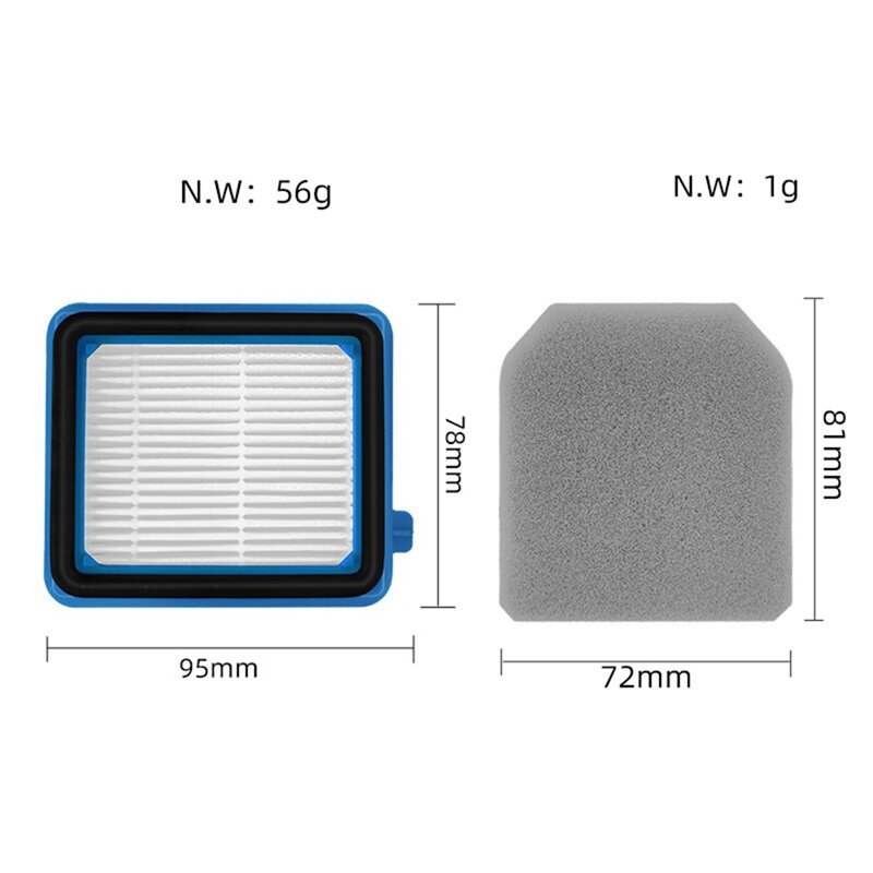 Accessoires de rechange pour filtre anti-poussière fine, adapté pour Carrier Q6, Q7, Q8, WQ61, WQ71, WQ81, W3N5