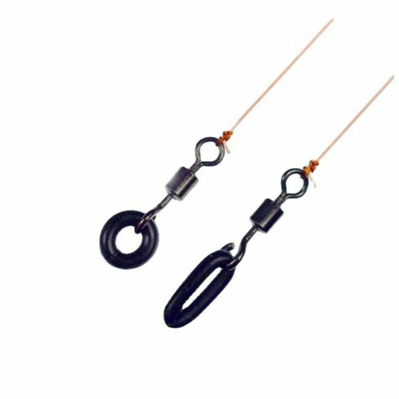 Tool Hanging Sequins Fishing Tackle 8 Shape Opening Fishing Swivel Opening Rotating Ring Rolling Swivel Fishing Connector