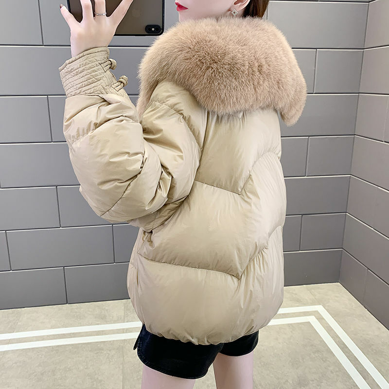 Casaco feminino de imitação de pele de inverno, jaqueta solta, parkas de tamanho grande, outwear grosso quente, novo, 2023
