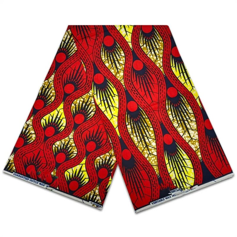Tissu Africain Super V Avertissement pour Robe de Mariée, Pagne HS7, 2023 Coton, Qualité Supérieure, Nouveau Design, 100%