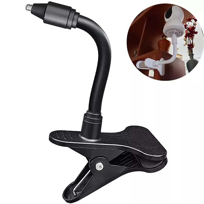 Universal Bendable Baby Monitor Holder Punch-free Baby Camera Stand Clip Base IP Camera Bracket CCTV Mount with Glue Camera Shel