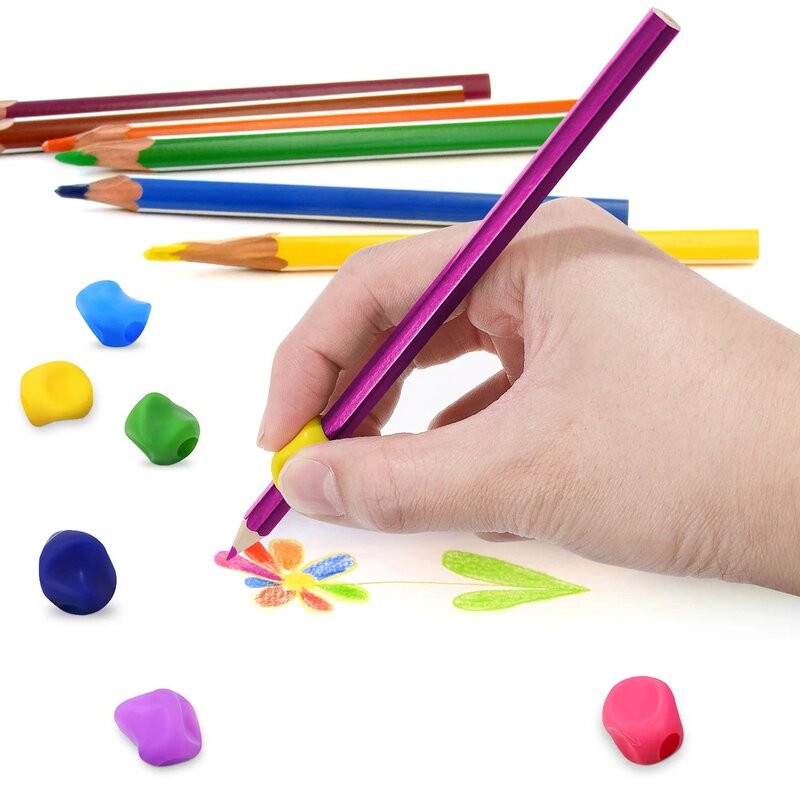 Porte-stylo ergonomique universel pour enfants, aide à l'écriture, poignée pour l'écriture manuscrite, étui à crayons