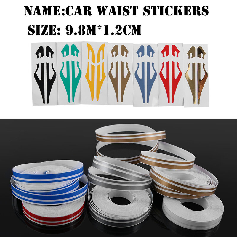1 Roll Multicolor Striping Pin Streep Steamline Dubbele Lijn Tape Auto Body Decal Vinyl Sticker Auto Decoratie Styling Tools