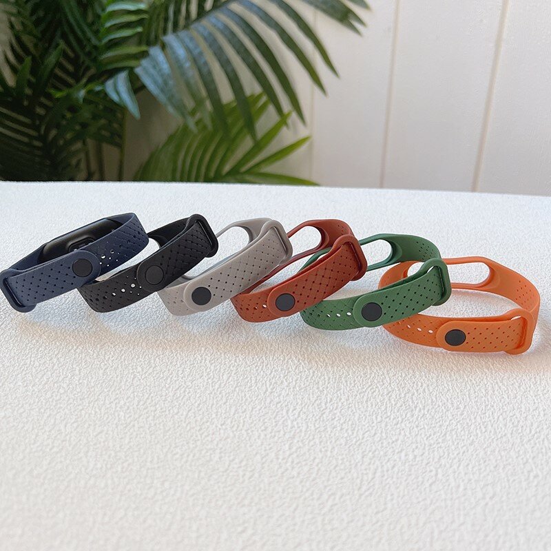 Pulsera de silicona trenzada para Xiaomi Mi Band 7, 6, 5, reloj inteligente deportivo, Correa de repuesto para Mi Band 5, 4, 3