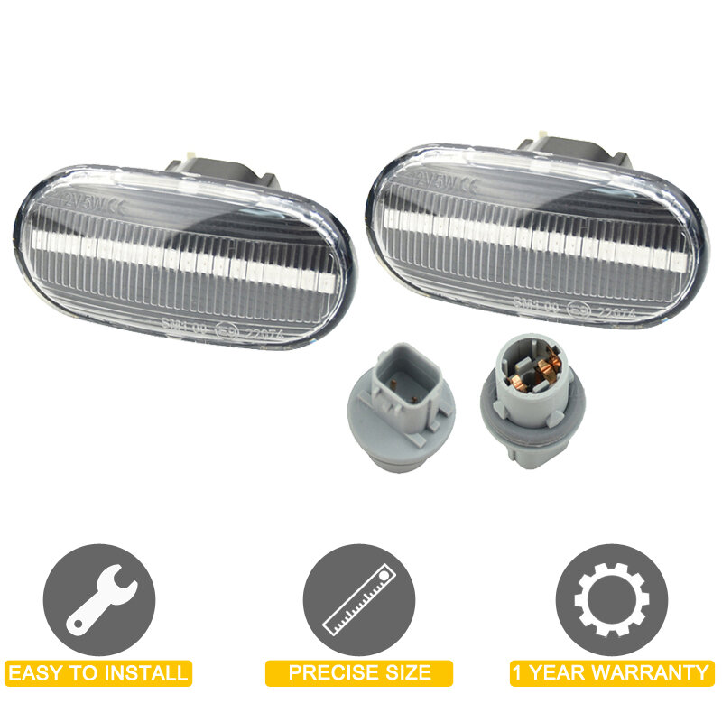 12V Clear Lens Dynamische Led Side Marker Lamp Montage Voor Honda Civic 2009-2015 Accord 2008-2013 richtingaanwijzer