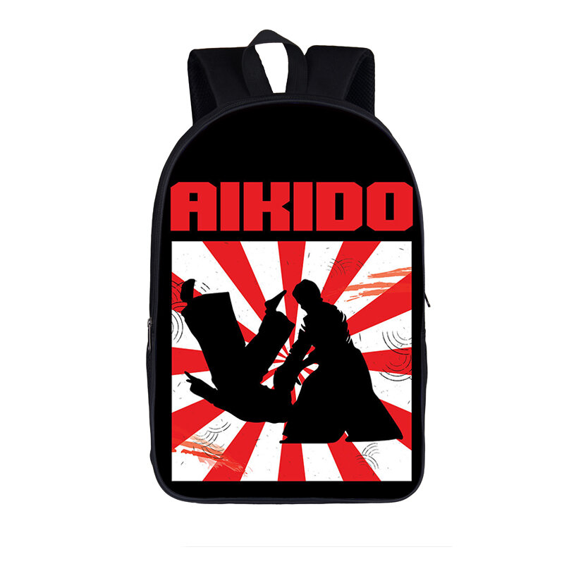 Красивый рюкзак для мальчиков-подростков с боевым искусством, джудо/Карате/айкидо, детские школьные сумки, вместительная сумка для книг