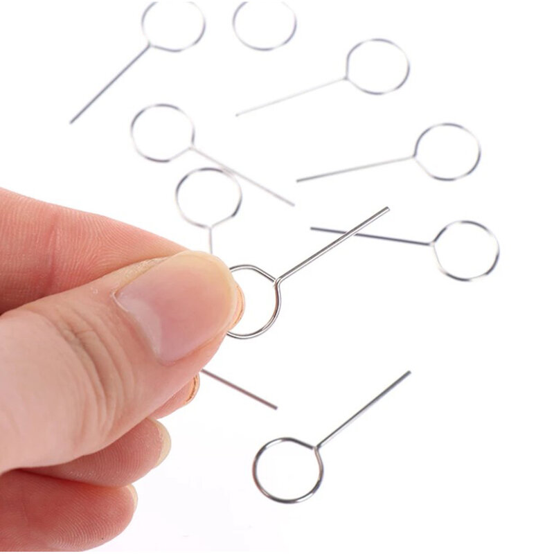 10 Stks/pak Pin Uitwerpen Telefoon Sleutel Tool Smartphone Uitwerpen Pin Verwijdering Kaart Pin Pin Sim Kaart Lade Uitwerper Kaart Naald