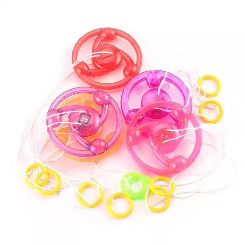 Spinning Top Flash Top 77cm Novelty Funny Toys Shine Cable Flywheel Colorful Halo Luminous Toys Loud  -wholesale