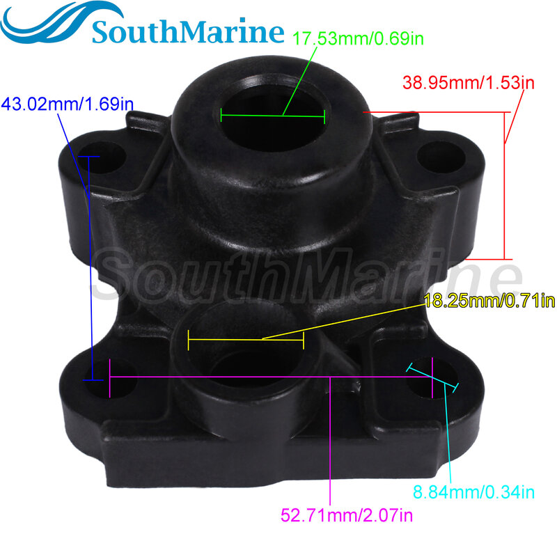 Boots motor 6j8-44311-00 Wasserpumpen gehäuse für Yamaha 25 PS 30 PS 40 PS 50 PS Boots motor Dreizylinder 40/50/p50