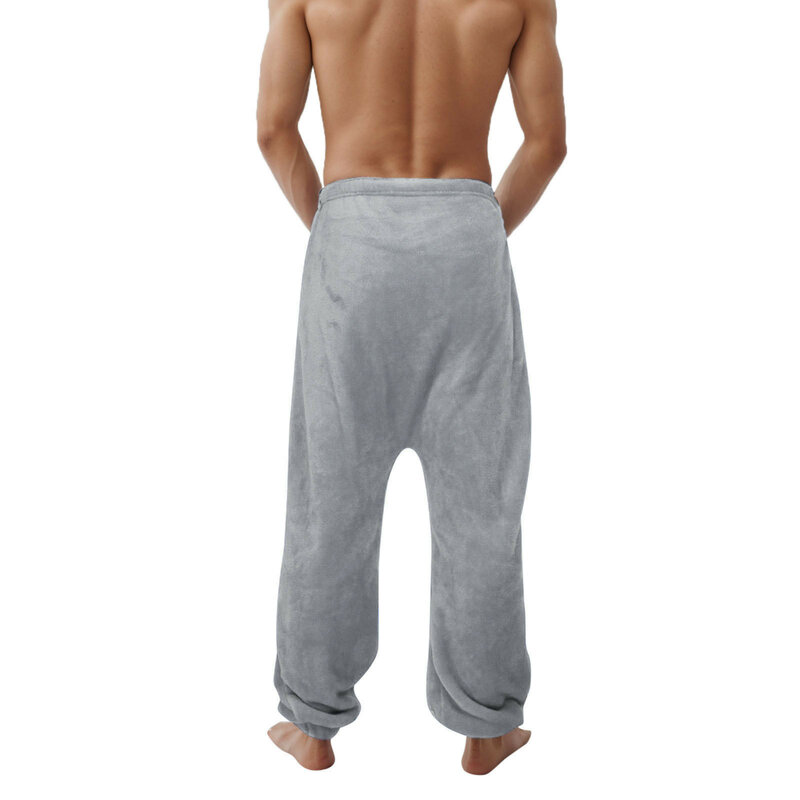 Мужские пижамы, плюшевые утепленные флисовые теплые брюки для осени и зимы, фланелевая одежда для дома, Мужская одежда для сна, брюки