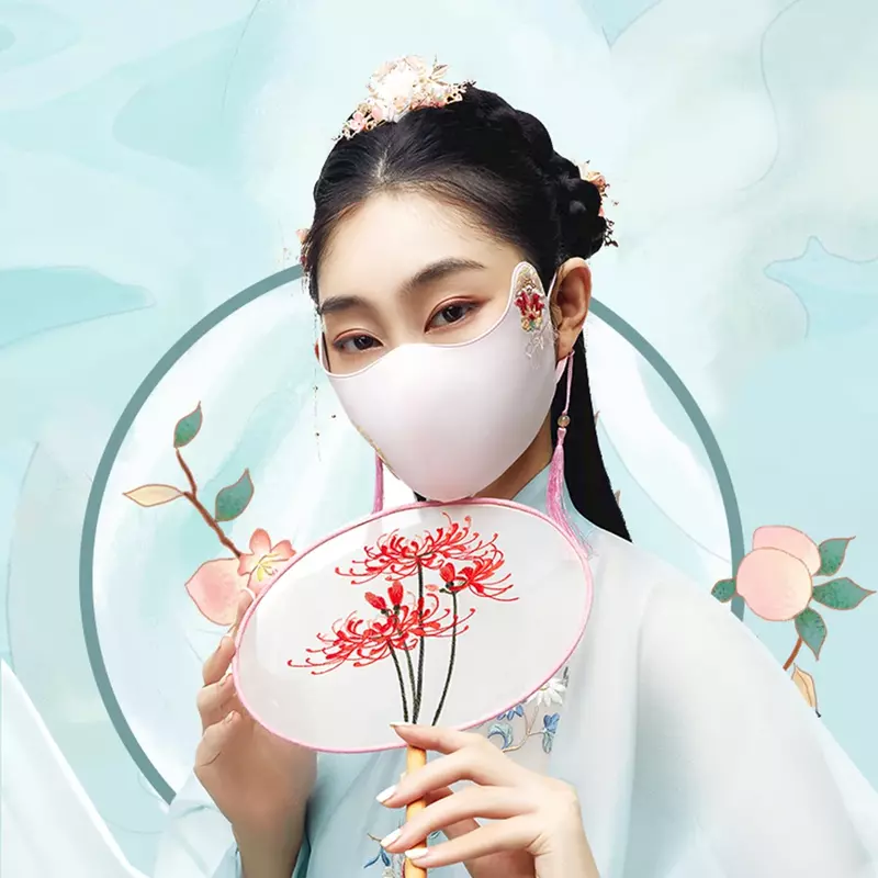 OhSunny maski hafciarskie Unisex maska ochronna przeciwsłoneczna UPF50 + dorośli przeciwkurzowe wielokrotnego użytku maseczka higieniczna okładka w stylu chińskim