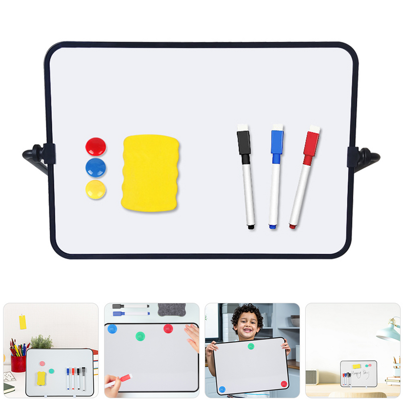 Office Notes and Messages Board, Mini Geladeira, Magnetic Erase, White Whiteboard, Plastic Dry for Desk, Desktop, Calendário, Frigorífico