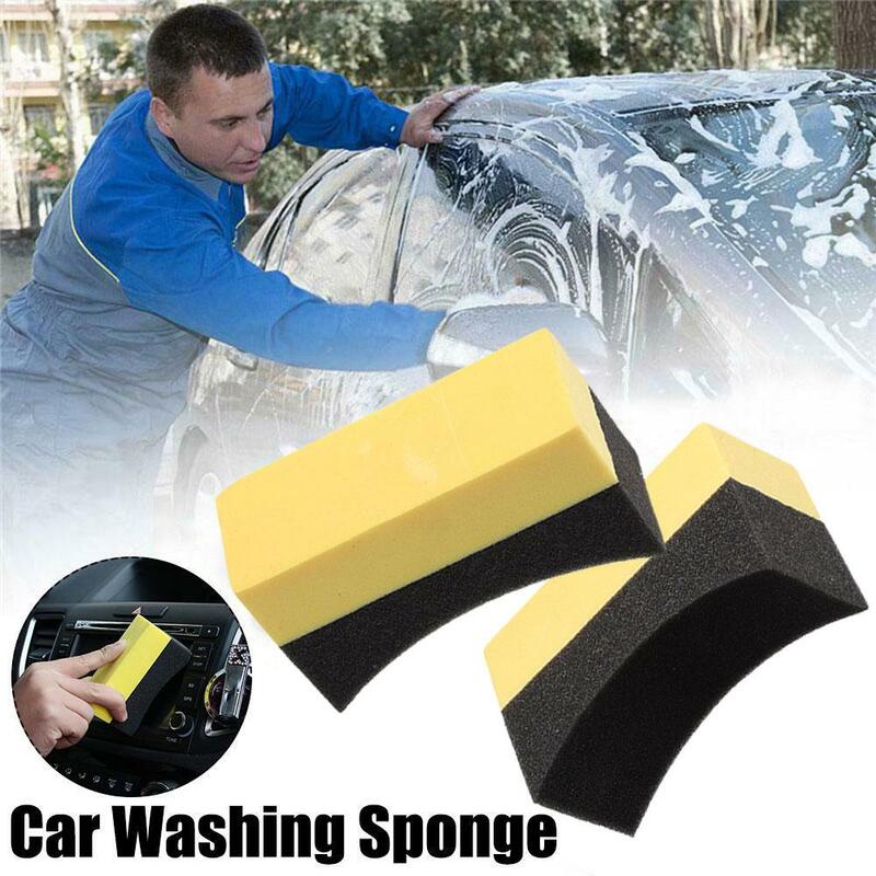 Cepillo de esponja de nido de abeja para neumáticos de coche, esponja de lavado de coche, accesorios de limpieza, lavado doméstico, herramientas de limpieza de coche, O2W7