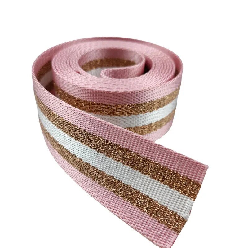 Ruban de ceinture de sac en sangle pour bricolage, textile, décor de ceinture, accessoires de couture, largeur de 2 m, 3.8cm