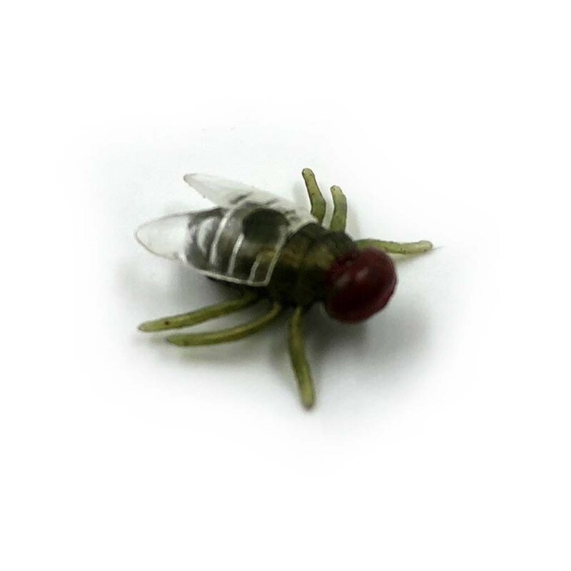 100 Uds moscas falsas plástico insectos simulados moscas juguetes broma suministros Halloween favores fiesta