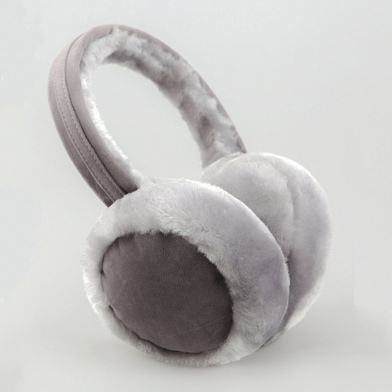 Muffs de ouvido dobráveis para homens e mulheres, macio, mais quente, luxuoso, quente, monocromático, Earflap, ao ar livre, proteção fria, inverno