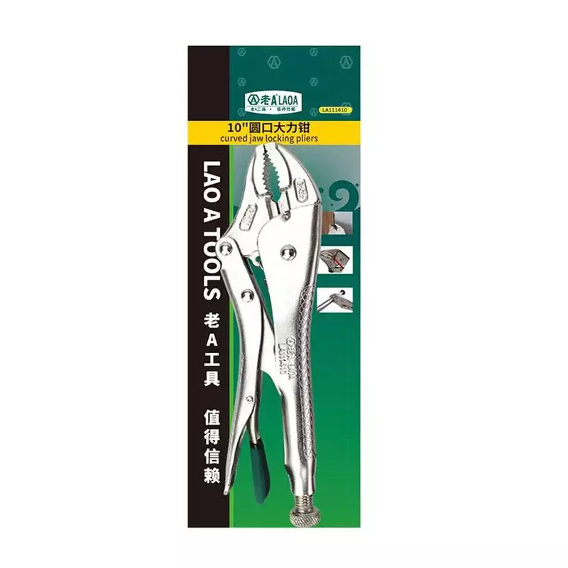 Locking Pliers 5 7 10 Inch Round Nose Adjustable Vice Grips Curved Jaw Mole Welding Tool Nippers