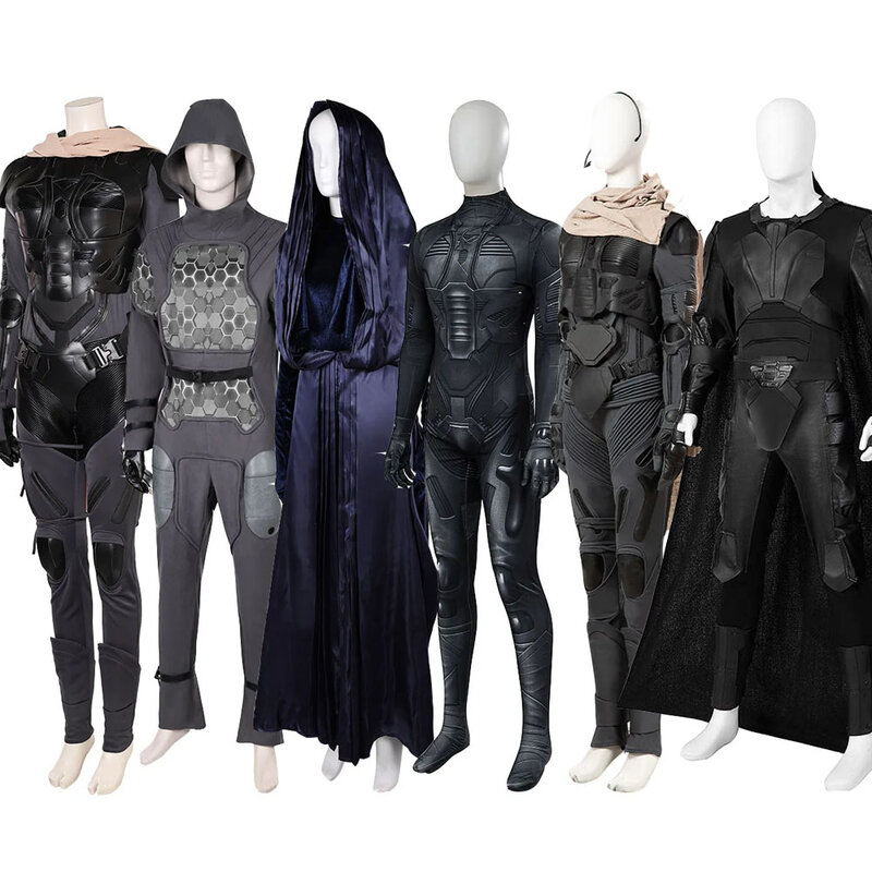 Duna Paul Atreides traje cosplay para homens e mulheres, terno Carnaval Halloween, macacão de batalha disfarçado, roupa Chani Feyd Rautia