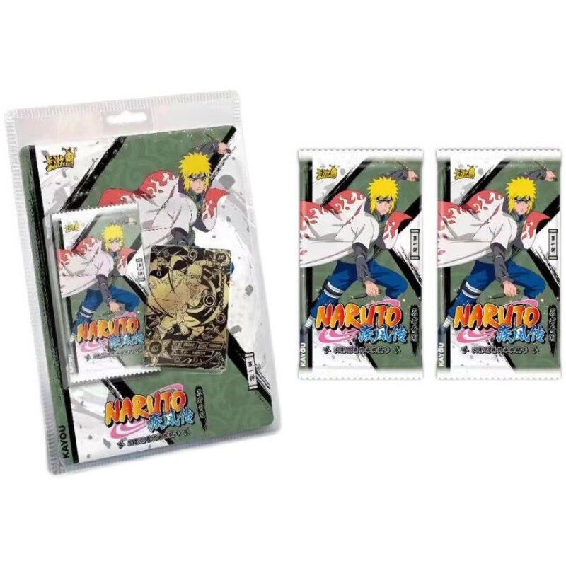 Kayou-caja de refuerzo de Naruto, Uchiha Sasuke, personajes de Anime, juego de bronce, Colección, caja de tarjetas raras Nr Bp, juguetes para niños, regalo