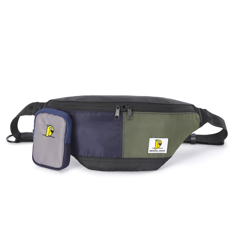 Waist Bags Unisex Oxford Shoulder Crossbody Chest Bags Women Man Messenger Belt Bags Small Handbag For Travel Sports Running
