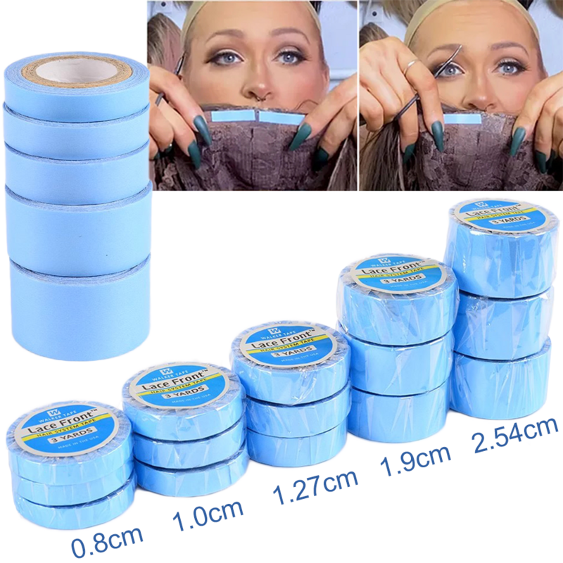 Walker Tape Lace Front Wig Tape Waterproof No-Shine Double Sided nastro adesivo sistema di capelli per l'estensione dei capelli frontale 1x3 Yards