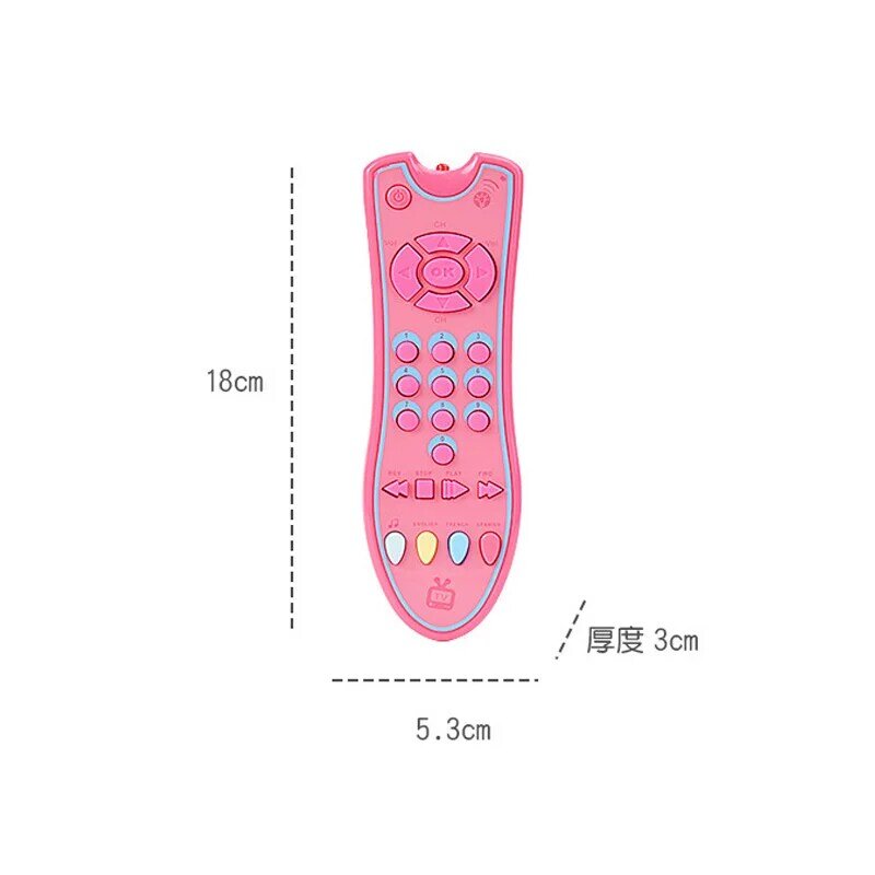 Baby Simulation TV Remote Control Kids Musical Early Educational Toys Electric Numbers Learning Machine Gifts For Newborn