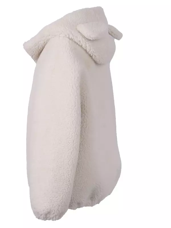 Jaqueta de lã sintética, jaqueta grossa com capuz, pele de carneiro pesada e aquecida, nova moda, outono e inverno, 2023