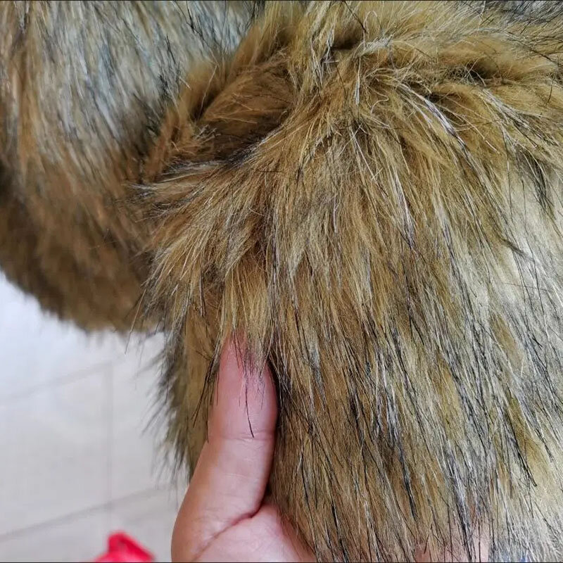 Sztuczne futro z lisa krótkie kurtki eleganckie ciepłe szop płaszcze dla psów Casual zagęszczony damski futrzany Jaqueta 2023New Chic Outerwea