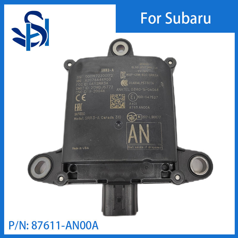 Módulo de sensor de radar do monitor de ponto cego, apto para Subaru Outback, 87611-AN00A, 2020-2022