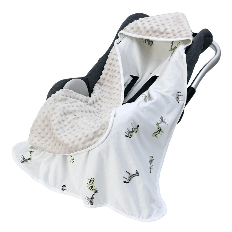 90*90cm Newborn Baby Blanket Sleepsack On Basket Stroller Car Seats Go Out Portable Windproof  Double Layer Baby Swaddle Blanket