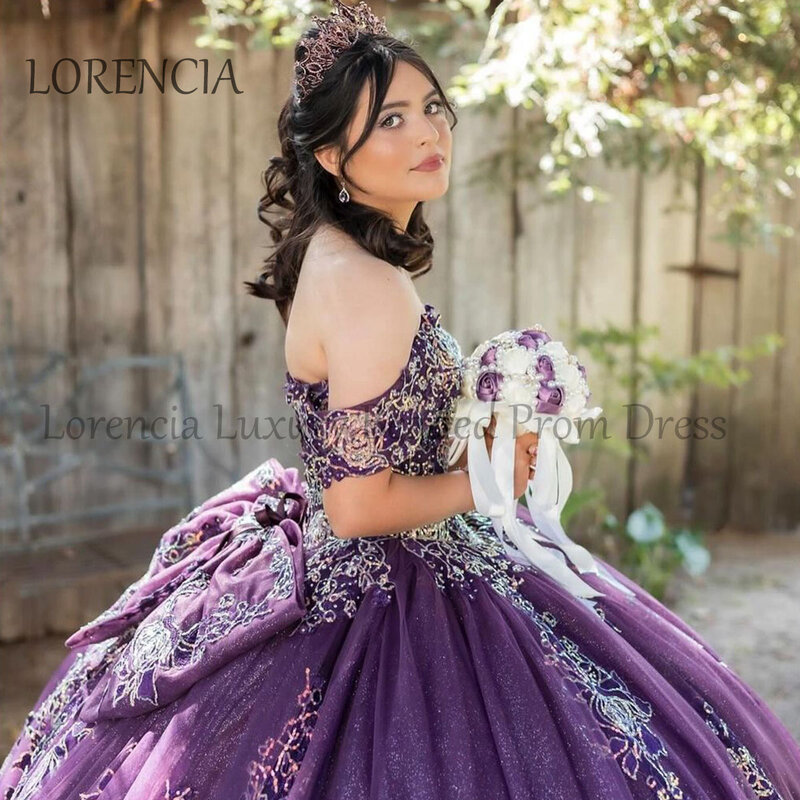Robes de Quinceanera chérie mexicaine, robe de Rhen cristal, corset appliques de fleurs 3D, robe éducative, hors de l'initiative