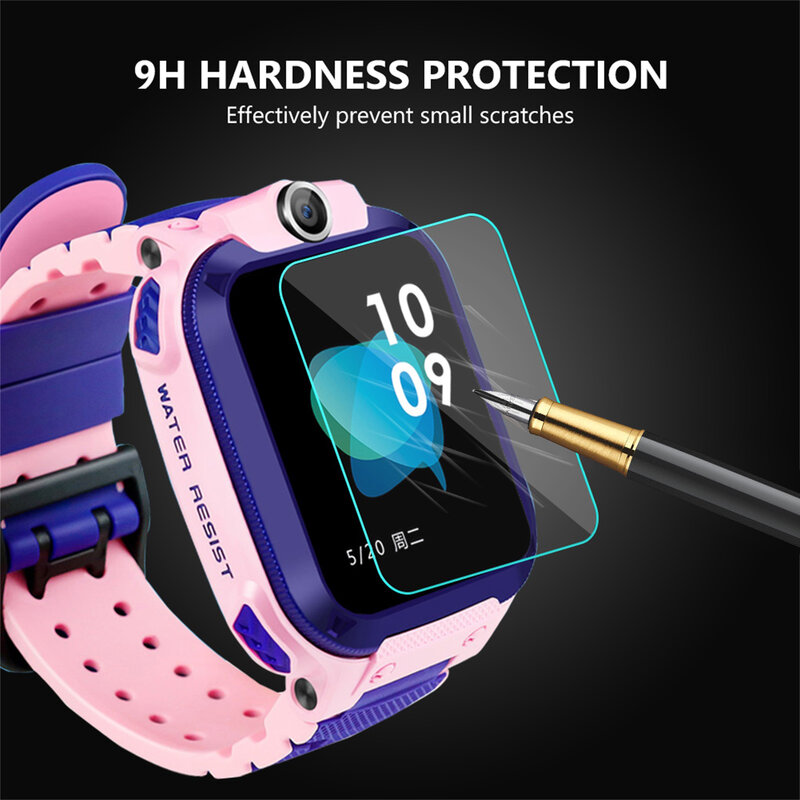 Neue 9h Härte HD Displays chutz folien für q12 Smartwatch Kinder sehen kratz feste Schutz folie