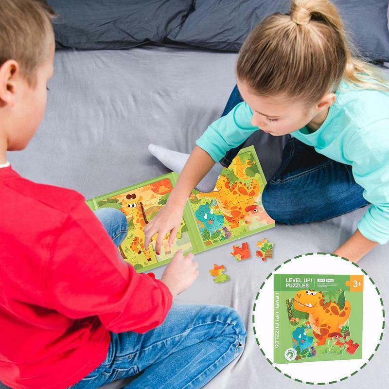 Montessori Magnet puzzles Tier aktivitäten Spielzeug kreative robuste schöne dicke pädagogische Magnet puzzle für Kinder Vorschule