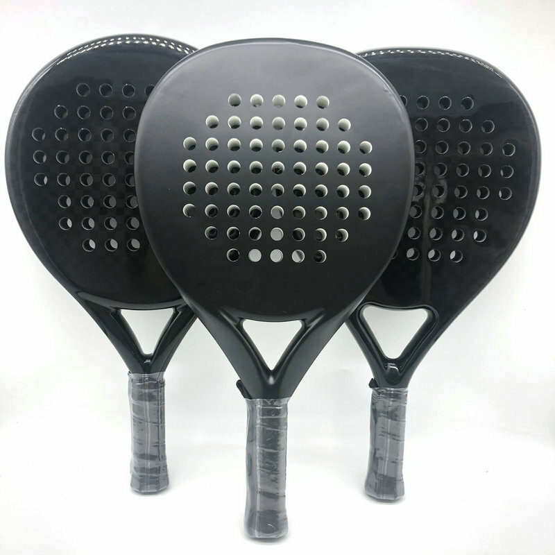 Professional Lightweight Beach Padel/Padel Tennis Racket, Carbon Padel Racket, Carbon Fiber Tennis Padel Rackets