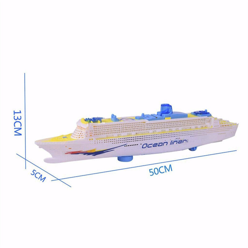 49 سنتيمتر السفينة الطائرة لعبة نموذج الكهربائية العالمي المحيط بطانة السفينة مع الصوت الموسيقى الرحلات البحرية قارب لعبة للأطفال التوجيه التلقائي