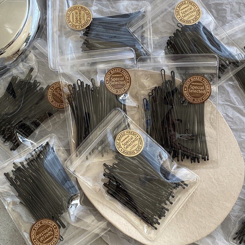 50/60 Stuks Eenvoudige Zwarte Haarclips Voor Meisjes Haarspelden Onzichtbare Golf Krullend Bruid Wegwerp Haarspeld Koreaanse Haaraccessoires