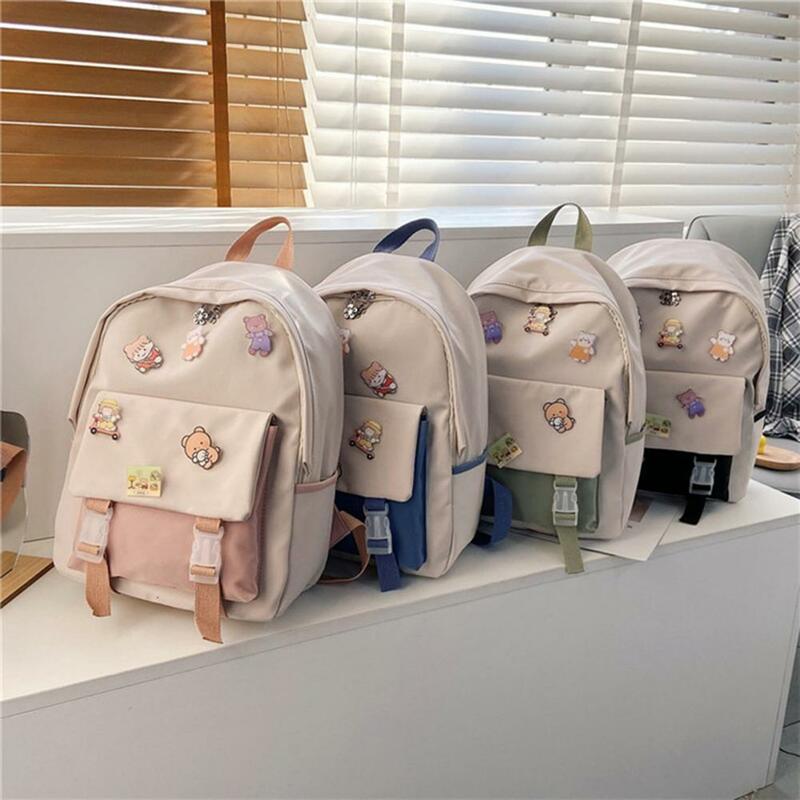 ญี่ปุ่นเกาหลีสไตล์ Breathable กระเป๋าโรงเรียนกันน้ำสำหรับโรงเรียนวิทยาลัยนักเรียน