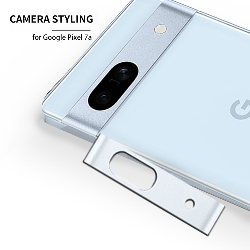 Films pour appareil photo en alliage d'aluminium pour Google Pixel 7a, fond d'écran de protection pour téléphone, anti-éclats et anti-rayures, couverture complète, 2 pièces