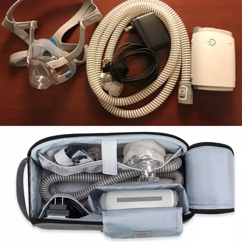 Kit di pronto soccorso portatile accessori per atomizzazione per la respirazione domestica borsa per il trasporto borsa per il trasporto della borsa del ventilatore