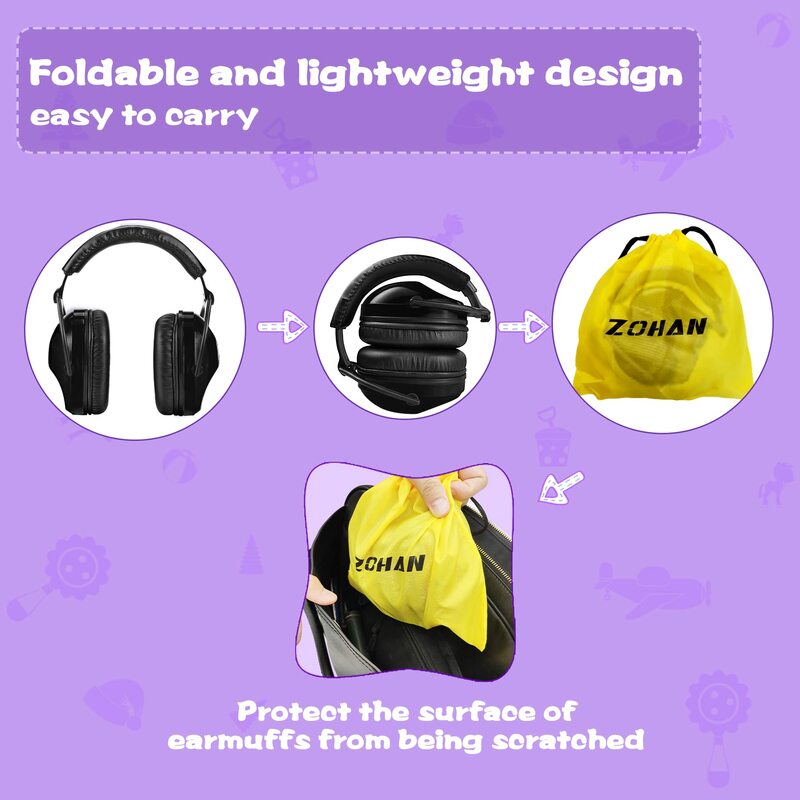 Hzobhan-子供用の保護耳栓,ノイズ保護,狩猟用,ノイズリダクション付き