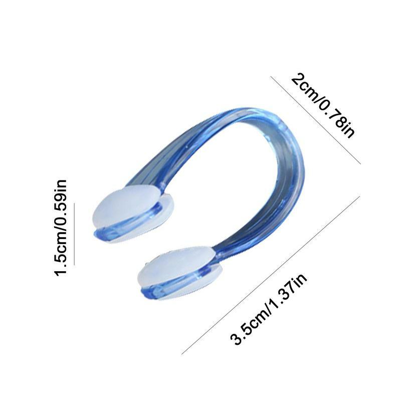 Swimming Nose Clips Swimming Nose Clip Nose Protector Soft Swimming Nose Plugs For Kids And Adults Multi-Color