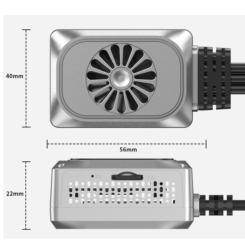Gravador de Câmera Dupla Motocicleta UHD Gravador de Vídeo Traço Cam com Monitor de Estacionamento 24H WiFi DVR Dual 1440P FHD, 2K