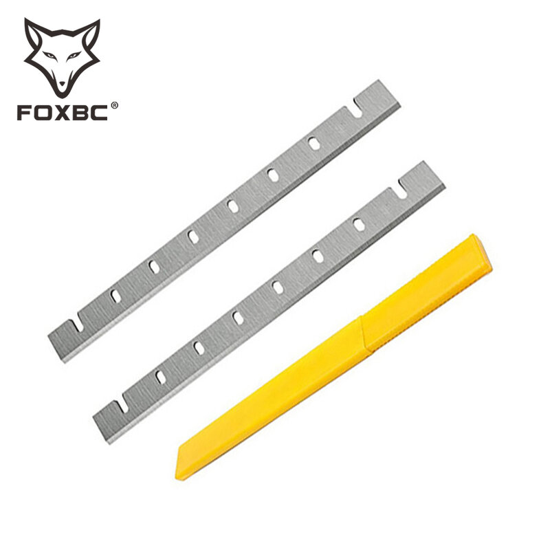 FOXBC-substituição de lâminas plaina, DW7332 para DeWalt DW733, Faca plaina de madeira para madeira, conjunto de 2, 12,5 in