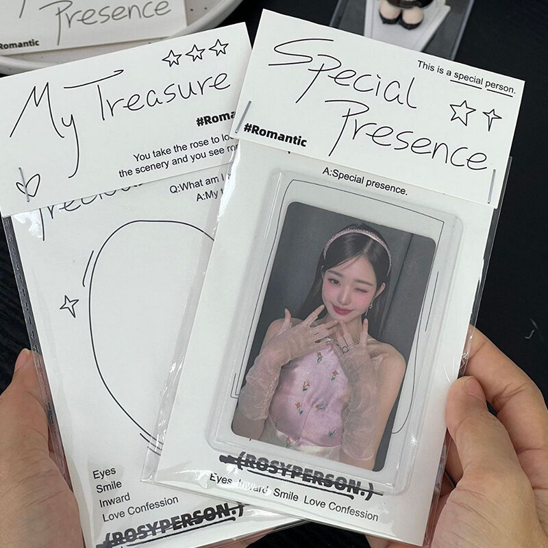 10 buah Ins kartu kertas sederhana kembali lengan kertas keras kartu foto hadiah kemasan pelindung DIY bahan perlengkapan seni