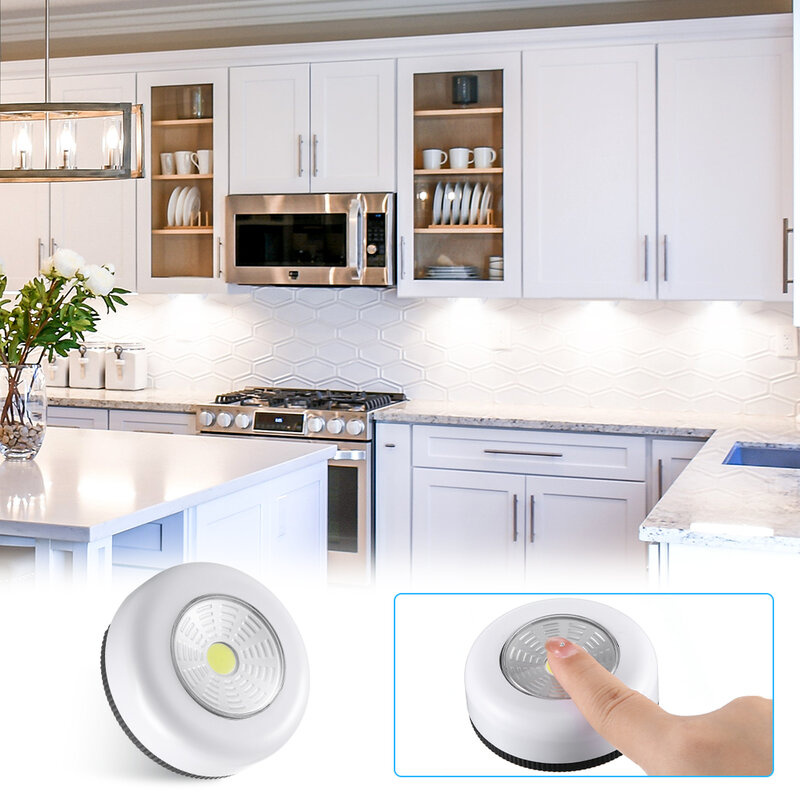 Luce notturna leggera senza fili alimentata a batteria alta flessibilità Stick Tap Security lampada alla moda luce di emergenza