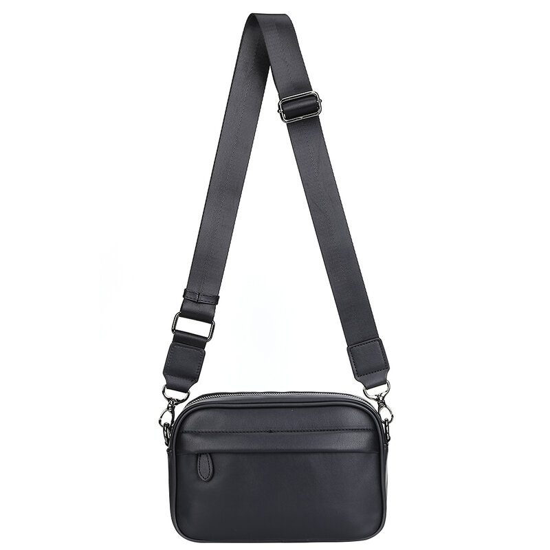 Men Classic Pattern Business Sling Bags Luxury Designer Shoulder Bag Leather Crossbody Satchel Small Square Bag for Travel Work